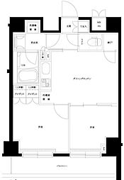 ルーブル目黒不動前 2DKの間取図画像