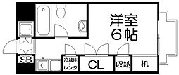 ルミエール長尾 1Kの間取図画像