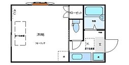 ESPOIR 1Kの間取図画像