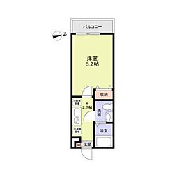 ＲＡＹＳ　ＭＡＴＳＵＤＯ 302 3階1Kの間取り