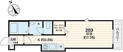 グランツ ワンルームの間取図画像