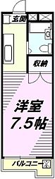 ジュネススズキ ワンルームの間取図画像