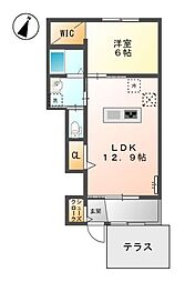 間取図画像 1LDK