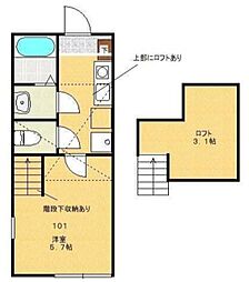 ガレリア淵野辺 1Kの間取図画像