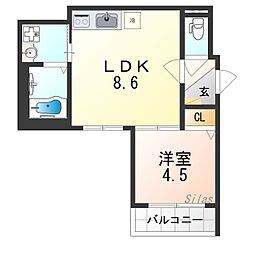 近鉄大阪線 久宝寺口駅 徒歩3分 1階/-
