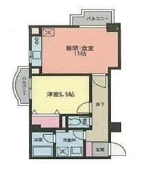 代官山アーバンライフ 1LDKの間取図画像