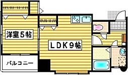 ROYAL神屋71 1LDKの間取図画像