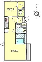 MONOLITH錦糸町 5階1LDKの間取り
