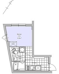JR中央線 吉祥寺駅 徒歩10分の賃貸マンション 3階1Kの間取り