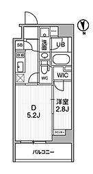 オルタナ東池袋 2Kの間取図画像