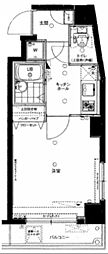 エテルノ大井町 1Kの間取図画像