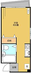 メゾン中葛西 ワンルームの間取図画像
