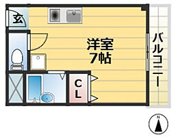 梅本マンション 2階/-