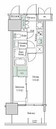 ブルックサイドレジデンス木場 2Kの間取図画像