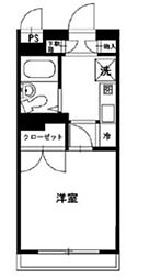 セザール東大和 1Kの間取図画像