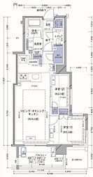 ラティエラ横濱大通り公園 2LDKの間取図画像