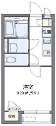 クレイノ市谷台町 2階1Kの間取り