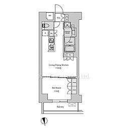 Ｂｒｉｌｌｉａ　ｉｓｔ　池尻大橋 5階1LDKの間取り
