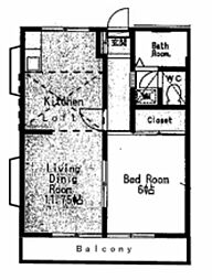 間取図画像 1LDK