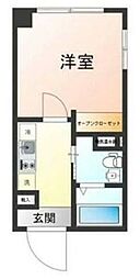 Aletta大島 1Kの間取図画像