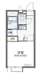 フォレスト 1Kの間取図画像
