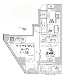 アイルプレミアム本駒込 9階1LDKの間取り