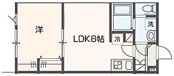 京成本線 京成小岩駅 徒歩5分の賃貸アパート 1階1LDKの間取り