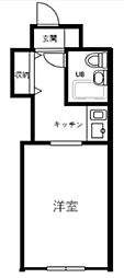 ウィンベル亀戸No.1 1Kの間取図画像