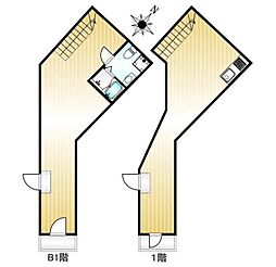 シンフォニア八広 1LDKの間取図画像