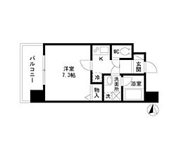 エコロジー栄レジデンス 1Kの間取図画像
