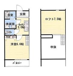 コンフォート梅田 1Kの間取図画像