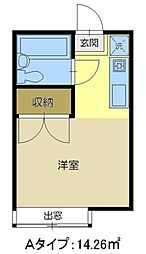 パークビレッジ 1Kの間取図画像