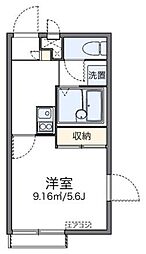 レオパレス新桜台 2階1Kの間取り