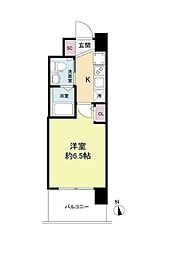 セレニテ福島プリエ 1Kの間取図画像