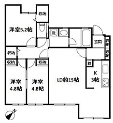 間取図画像 3LDK
