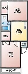 間取図画像 2DK