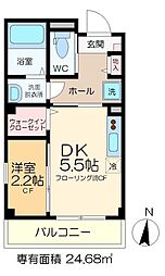 間取図画像 1DK
