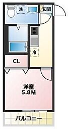 ALTO淵野辺 1Kの間取図画像