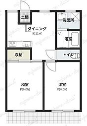 Dream ONE 1階2DKの間取り