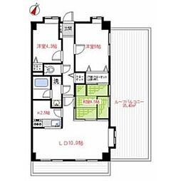 Jシティ南大塚 4階3LDKの間取り