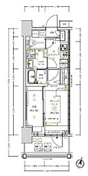 RELUXIATOKYOEAST2 1DKの間取図画像