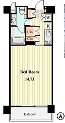 willDo清澄 1Kの間取図画像