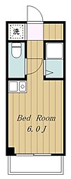 SKビル 1Kの間取図画像
