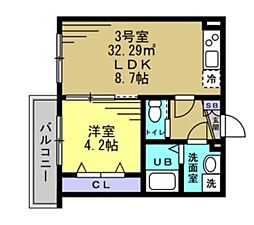 間取図画像 1LDK