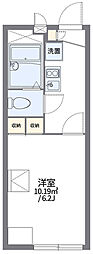 レオパレスクレストヒルズ向原 1階1Kの間取り
