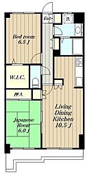 グリーンヒルズ古淵 2LDKの間取図画像