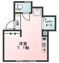 Glanz本駒込 1階ワンルームの間取り