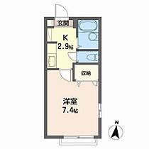 ヴィラ・ルネサンス 201 ｜ 宮城県仙台市若林区一本杉町25-22（賃貸アパート1K・2階・22.70㎡） その2