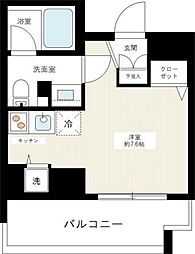 ダイナシティ西新宿 ワンルームの間取図画像