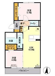 間取図画像 2LDK